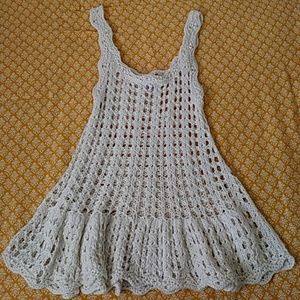 See through top swim suit topper